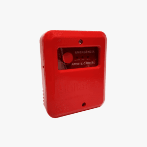 Acionador Manual Sirene 80db - Botão Push - proteção contra umidade